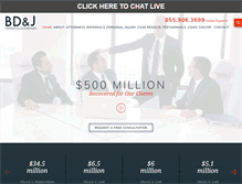 Tablet Screenshot of bdjinjurylawyers.com